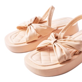 Sandalias beige con plataforma de Montagna