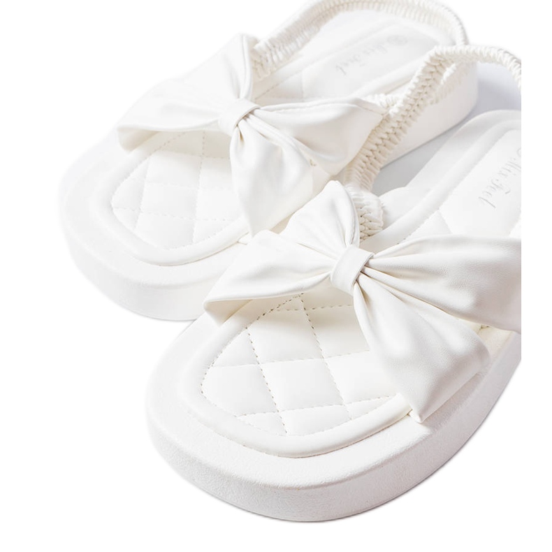 Sandalias blancas con plataforma Montagna blanco