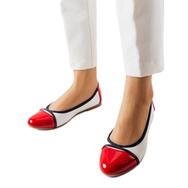 Bailarinas rojas y blancas de Colombo blanco