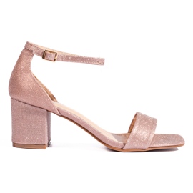 Sandalias Tacón Shelovet Rosa