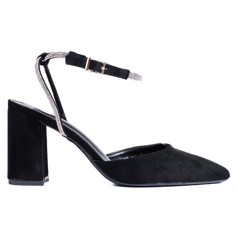 Zapatos de tacón en ante negros de Shelovet
