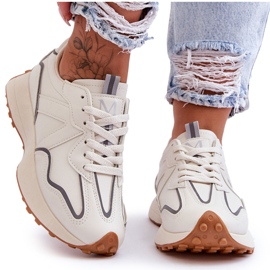FJ1 Deportivas Mujer Beige Faro blanco