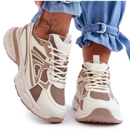 FG2 Deportivas Mujer Cordones Beige Emare