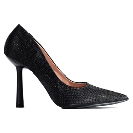 Salón Shelovet negro con strass