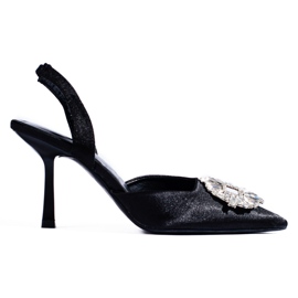Zapatos de tacón alto de mujer Shelovet negros elegantes