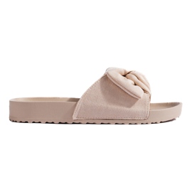 Babuchas Shelovet mujer ante beige