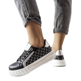 Zapatillas negras con plataforma de Giuseppe. negro