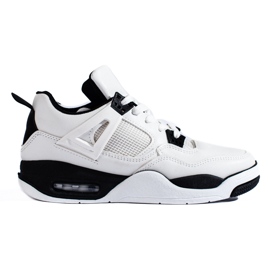 Zapatillas negras y blancas con suela gruesa de Shelovet blanco