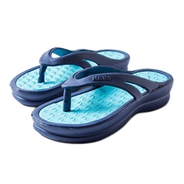 Chanclas ligeras Isla azul marino
