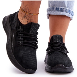 PM1 Zapatillas Deportivas De Mujer Sin Cordones Negras Hold Me! negro