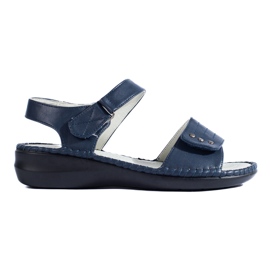 Sandalias mujer Shelovet cómodas azul marino