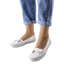 Inna Deportivas de tejido blanco de Winifred 8826 White rojo