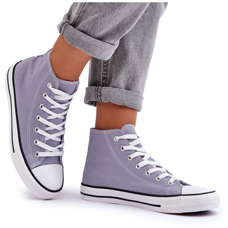 FR1 Zapatillas Clásicas Mujer Altas Gris Remos