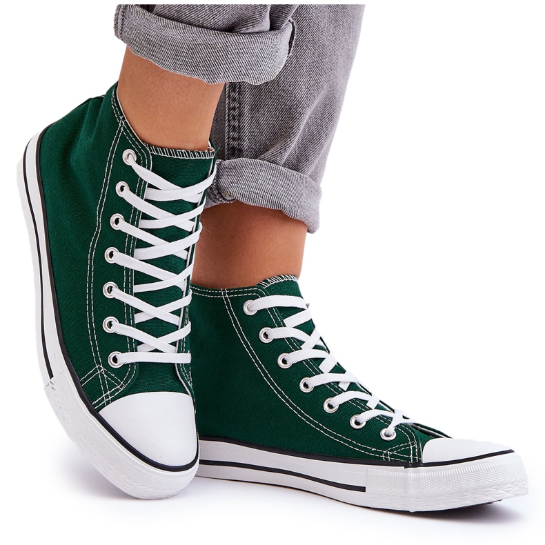 FR1 Zapatillas Clásicas Mujer Altas Verde Remos