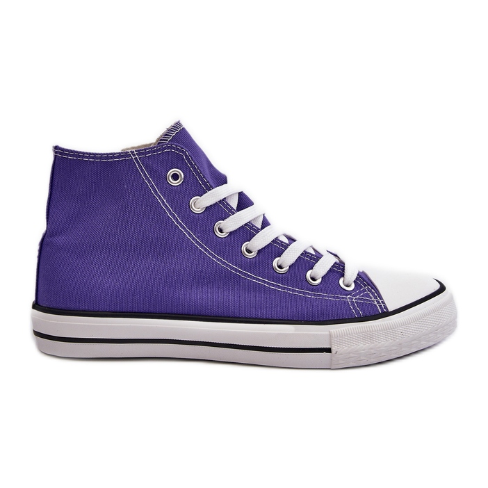 FR1 Zapatillas altas clásicas para mujer Morado Remos violeta