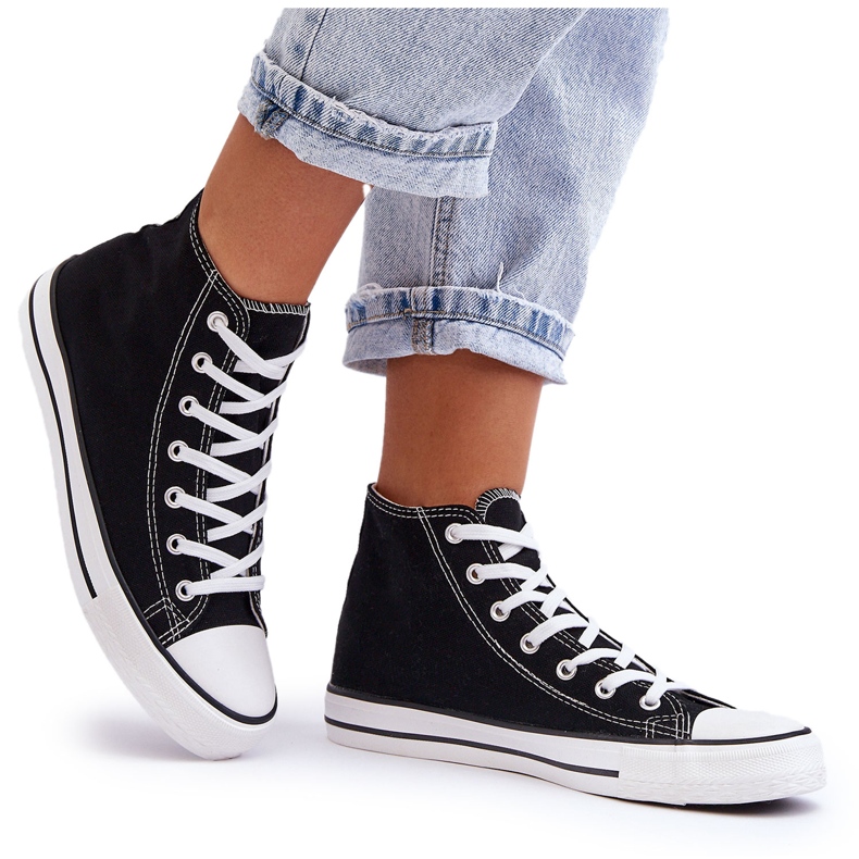 FR1 Zapatillas altas clásicas de mujer Remos en blanco y negro