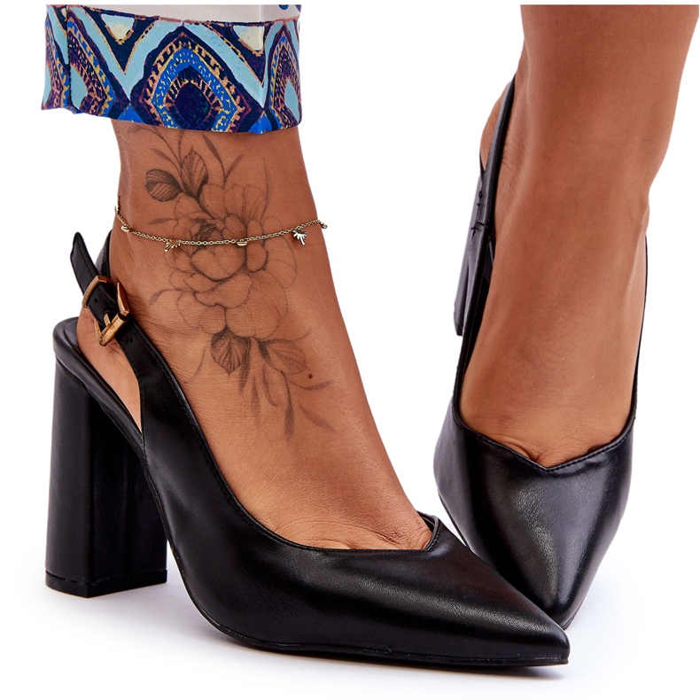 Zapatos Peep Toe Clásicos Negro My Love Zapatos Peep Toe Clásicos Negro My Love