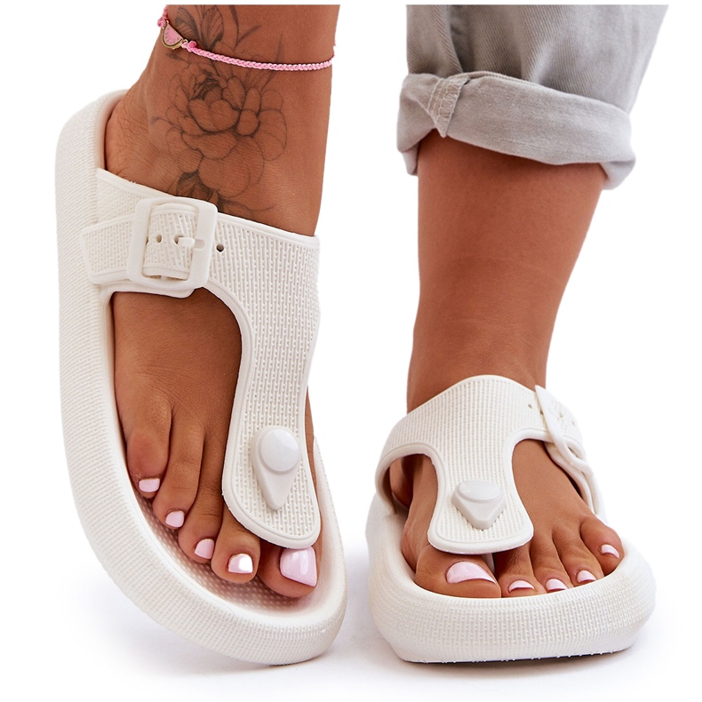 Chanclas De Espuma De Mujer Blanco Apollo