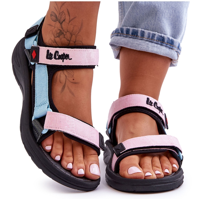 Sandalias Deportivas Mujer Lee Cooper LCW-23-34-1688L Rosa-Azul rosado