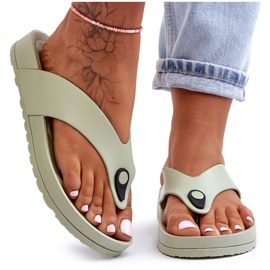 Chanclas Mujer Plataforma Verde Bellitta