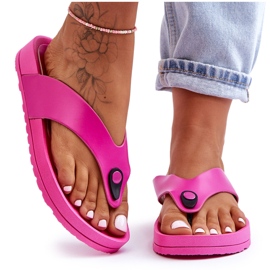 Chanclas Mujer Plataforma Fucsia Bellitta rosado