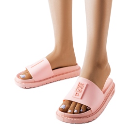 Pantuflas rosa Big Star LL274425 rosado