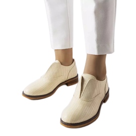 Zapatos brogue beige LS5379 Taupe