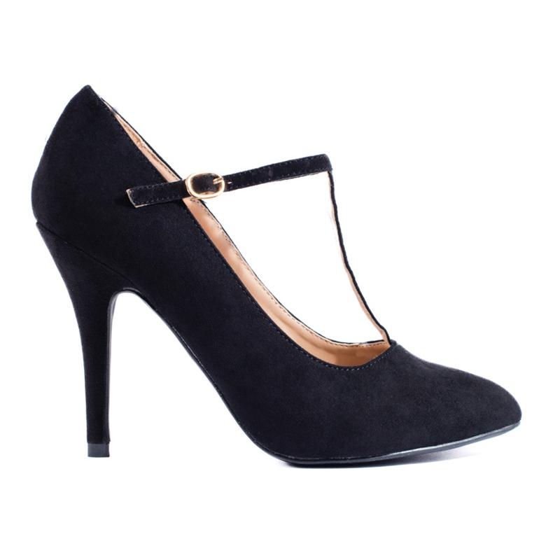 Zapatos de tacón en ante negros de Shelovet