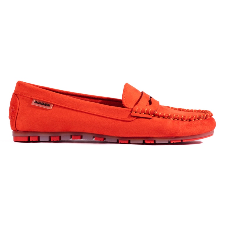 Mocasines de mujer en ante naranja de Shelovet