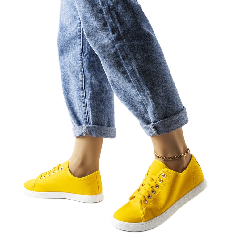 Deportivas de textil amarillas de Sutri amarillo