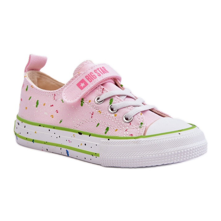Deportivas Infantiles Velcros Big Star LL374064 Rosa rosado