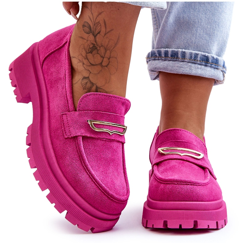 PS1 Mocasines Mujer Ante Rosa Pure Love rosado