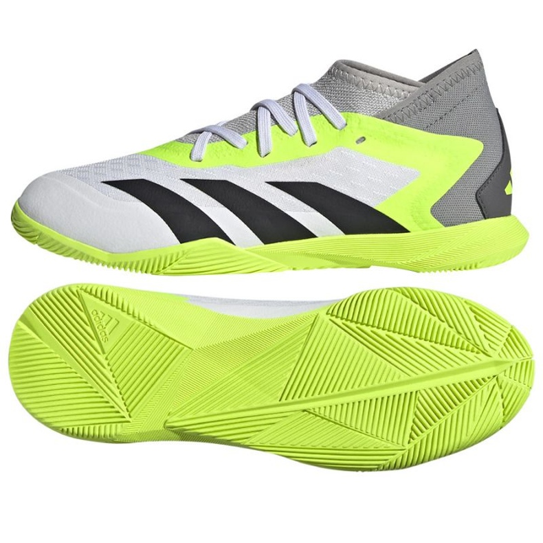Adidas Predator Accuracy.3 In Jr IE9449 zapatos de fútbol blanco blanco