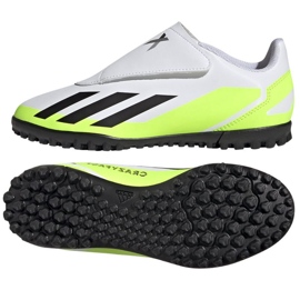Botas de fútbol Adidas X Crazyfast.4 Vel Tf Jr IE4060 blanco blanco
