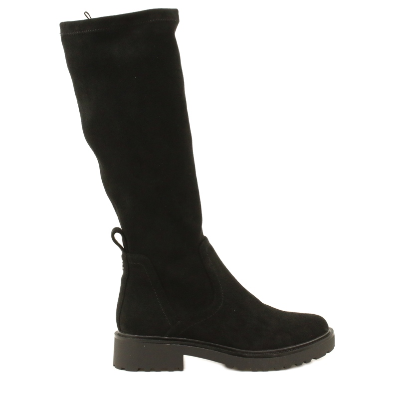 Botas de beso de caprice 25606-41 044 estiramiento negro