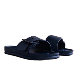 Chanclas de goma azules con hebilla de Nelm