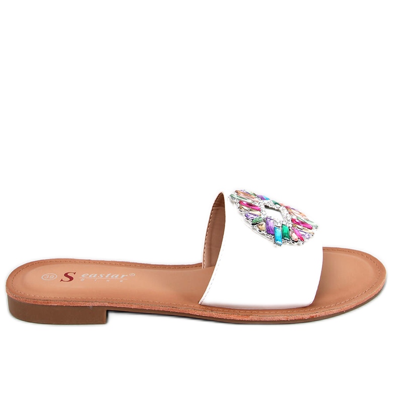 Chanclas Lowell Piedra color White blanco