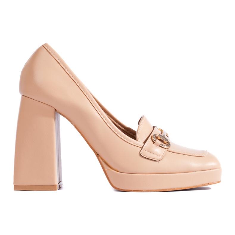 Zapatos de tacón beige de Shelovet