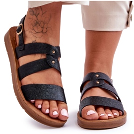 PG1 Sandalias Mujer Catalia Brillantes Negro