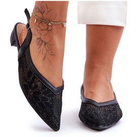 PG1 Bailarinas Mujer Flor Negro Adore