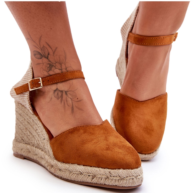 Sandalias Cuña Ante Marrón Selfoss Sandalias Cuña Ante Marrón Selfoss