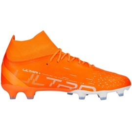 Botas de fútbol Puma Ultra Pro FG/AG M 107240 01 naranja naranjas y rojos