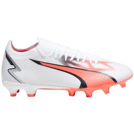 Puma Ultra Match FG/AG M 107347 01 zapatos de fútbol blanco blanco