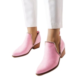 Botas rosas de tacón de Hachée rosado