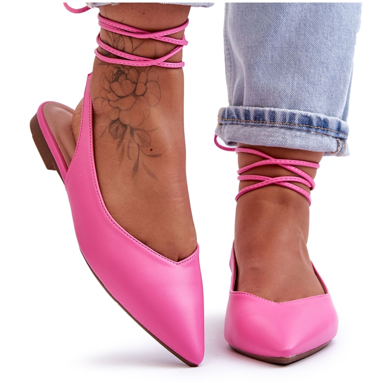 PG1 Bailarinas Atadas Mujer Rosa Lilly Ann rosado