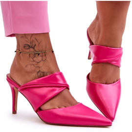 Chanclas Piel Aveline Fucsia rosado