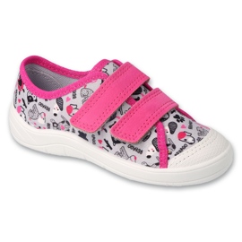 Zapatillas de deporte para niños de Befado 772Y005 gris rosa con patrones