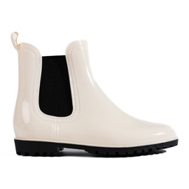 Botas de mujer color crema de Shelovet. blanco