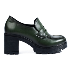 W. Potocki Zapatos brogue verde oscuro de Potocki