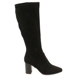 Botas elásticas negras de mujer Caprice 9-25520-41 044 botas altas negras negro